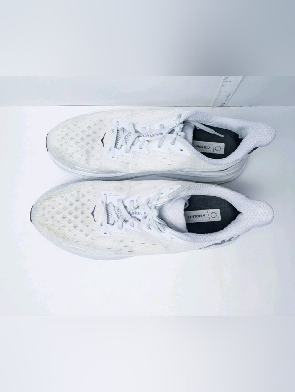 Hoka Clifton 9 1127895/NCSW White/Black Men's Size 11.5D Great - Picture 4 of 8